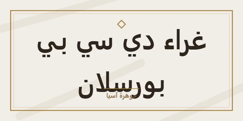 غراء دي سي بي بورسلان